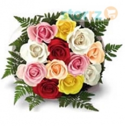 Lucky 7 Mix Color Rose Bunch