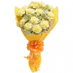 Yellow Carnation Bouquet