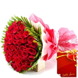75 Red Roses Bunch 