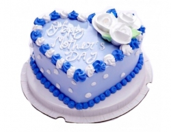 Heart Shape Blue Berry Cake - 1 Kg