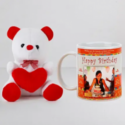 Personalized Mug And Teddy Combo