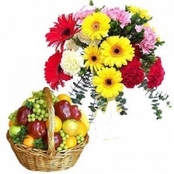 Flowers And Fruit Hamper