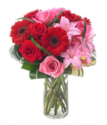 Red And Pink Flower Bouquet