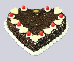 Heart Shape Black Forest Cake - 2Kg