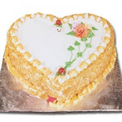Heart Shape Butterscotch Cake 2 Kg