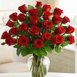 40 Red Roses In A Vase