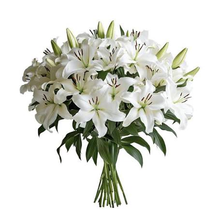 Affluent White Floral Bouquet