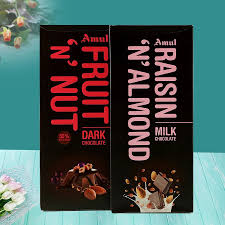 Amul Raisin n Almond with Amul Frui n Nut Chocolates