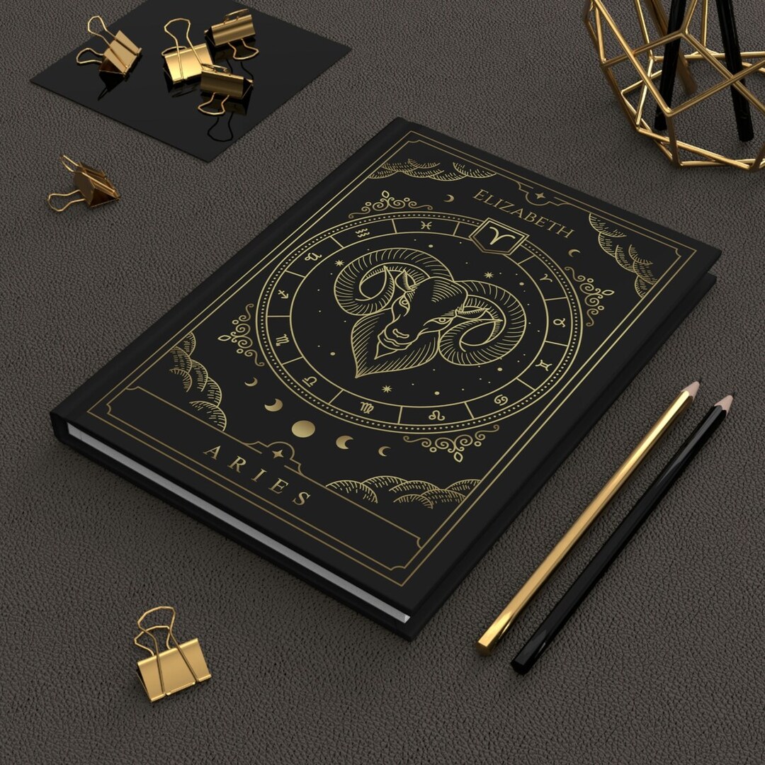 Aries Zodiac Sign Personalised notebook