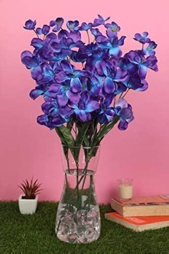 Artificial Blue Orchid Bouquet