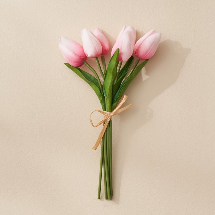 Artificial Pink Tulip bouquet