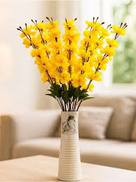 Artificial Yellow Orchid Bouquet