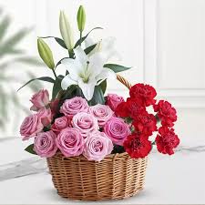 Basket of Joyful Floral Harmony