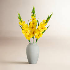 Bouquet of Artificial Yellow Gladiolus