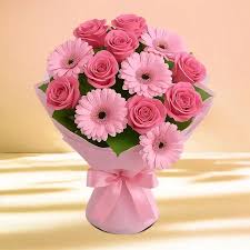 Charming Pink Petals Flower Bouquet