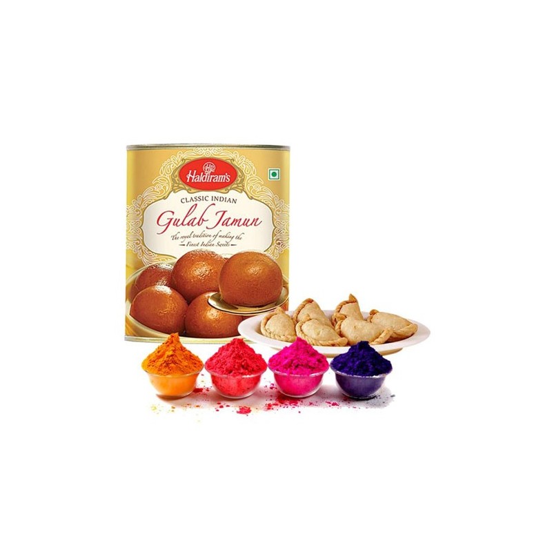 Colorful and Sweets Gift for Holi