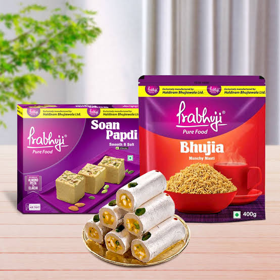 Crunchy Bhujjia  With Soan Papdi and Kaju Roll from Haldiram