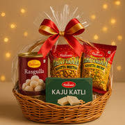 Crunchy Namkeen paired with Famous Indian Mithai