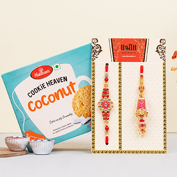 Crusty Cookies from Haldiram with Fancy Rakhi