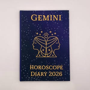 Custom Gemini Zodiac Executive Planner | Personalized Luxury Gift Diary