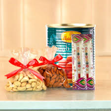 Delicious Gulab Jamun Assorted Dry fruits & Rakhi combo
