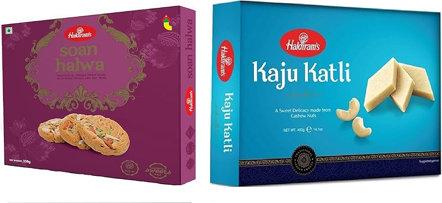 Delicious Kaju Katli and Yummy Sohan Halwa gift hamper