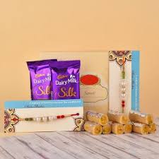 Delicious Kaju Roll with Fancy Rakhi & Cadbury Chocolate