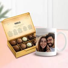 Fabelle Chocolate Box and Personalized Coffee Mug