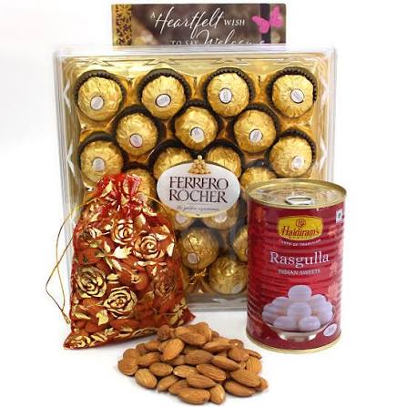 Ferrero Rocher, Almond & Rasgulla Festive Celebration Gift Box