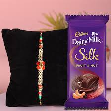 Fruit n Nut Chocolate with Fancy Rakhi Combo