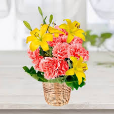 Gorgeous Yellow & Pink Floral arrangement