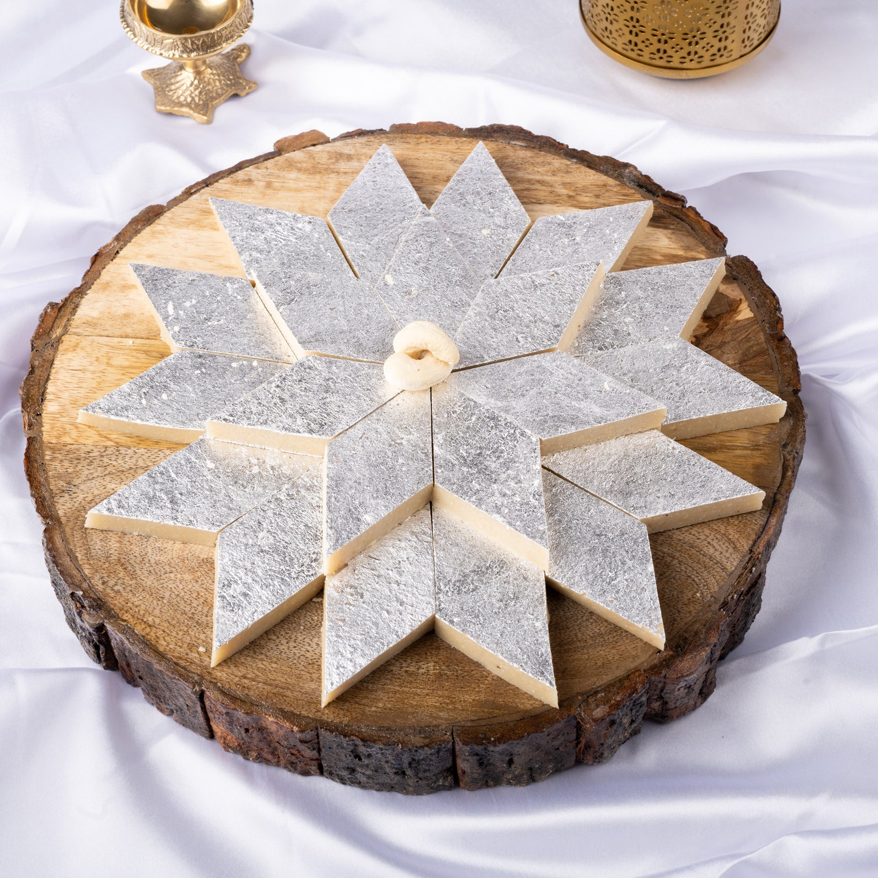 Healthy Sugar Free kaju Katli