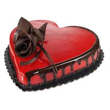 Heart Shaped Strawberry cake   500 grams