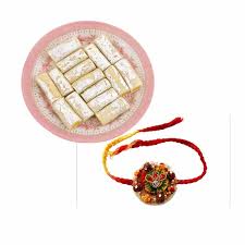 Kaju Roll & Designer Rakhi combo