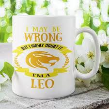 Leo Zodiac Sign Personalized Mug