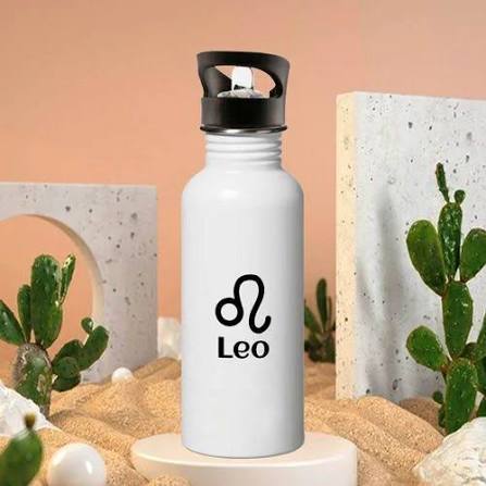 Leo Zodiac Sign Printed Sipper Bottles for Astrology Fans