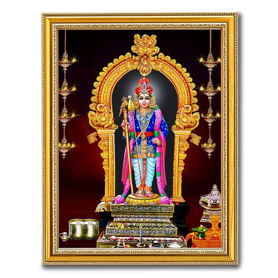 Lord Murugan Wall Hanging Photo frame