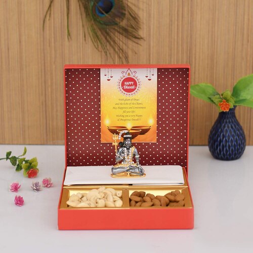Lord Shiv Ji idol paired with mix Dry fruits