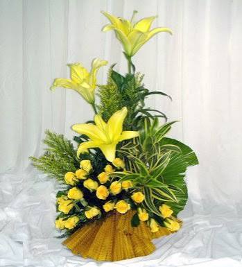 Luxurious Yellow Floral arrangement