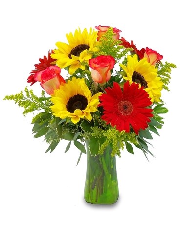 Multicolor exotic mix flower arrangement
