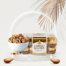 Nutritious Akhrot & Ferrero Rocher Box combo