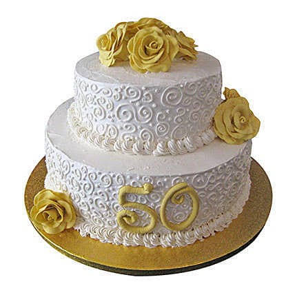 Palatable 2 Tier Pineapple Cake