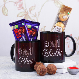 Personalised Bhaiya Bhabhi Anniversary Gift Coffee Mug