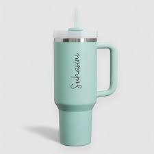 Personalised Cool Blue Trendy Tumbler.