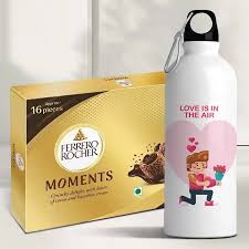Personalized Water Bottle & Ferrero Rocher Moments