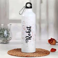 Personalized Water Bottle with Motivational Quote.