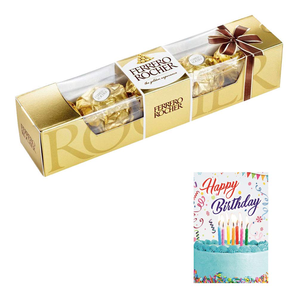 Premier Ferrero Rocher Chocolate with Birthday Greeting card