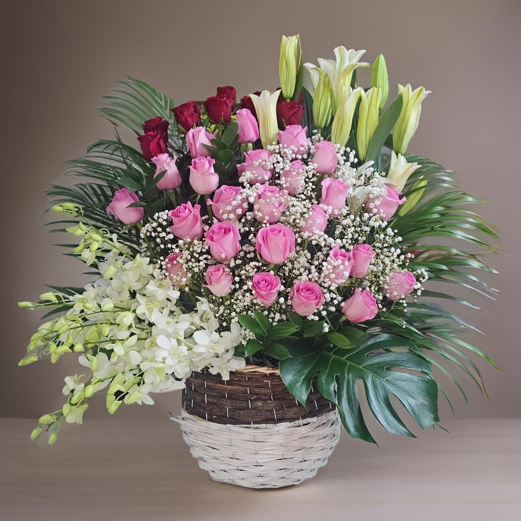Premier Multicolour Assorted Flower arrangement.