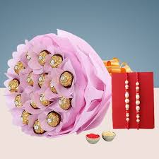 Premium Chocolate Bouquet with Fancy Rakhi's