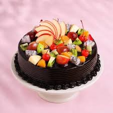 Premium Chocolate Fresh Fruit Cake for Birthdays
